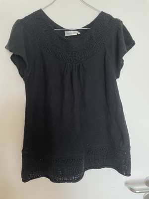 Blusenshirt von Yessica, schwarz  Gr. M (L- fällt größer aus)