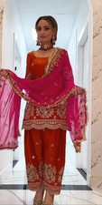 Faux Georgette Readymade Salwar Kameez Suit Indian Party Wear Dress Stitched