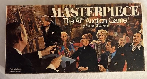 VTG 1970 Masterpiece The Art Auction Game Parker Brothers 100% Complete