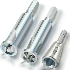 3 Pack Wire Twisting Tool 3 Way/5 Way Wire Stripping Tools for Power Drill