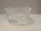 Vintage LE SMITH Carnival Glass Iridescent Comet In The Stars Sawtooth Bowl 7.5”