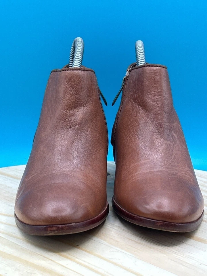 Botín Sam Edelman Petty para mujer talla 5,5 cuero marrón cremallera lateral cómodo Foto 2 de 4