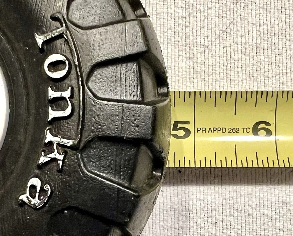 Set (4) 1970's Mighty Tonka XMB-975 Wheels w/ White Hubs Original Parts - Image 4 of 4