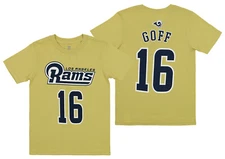 Outerstuff NFL Youth Los Angeles Rams Jared Goff #16 Player Tee