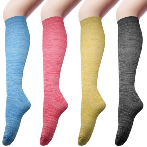 3-12 Pairs Womens Girls Funky Sports Cotton Knee High Long Tube Socks Size 9-11 - Picture 19 of 33