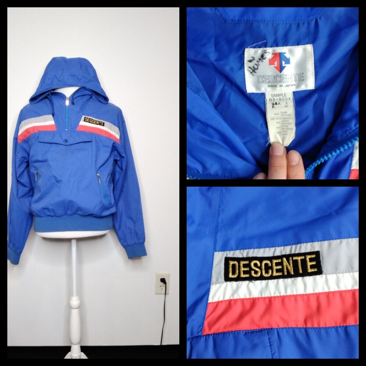 Vintage Descente Hooded Ski Pullover Men's Size Small #J1398 Vintage Descente Hooded Ski Pullover Men's Size Small #J1398