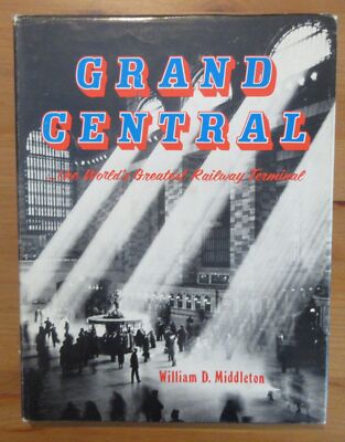 old book Grand Central Railway Terminal pictorial architecture middleton