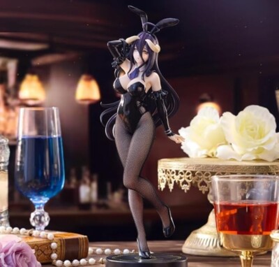 15+ 11.8in Overlord Albedo BiCute Bunnies Figure Black Playboy