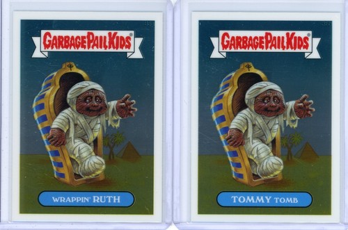 2013 Garbage Pail Kids Chrome OS1 WRAPPIN' RUTH/TOMMY TOMB 36A/B Base Set Cards