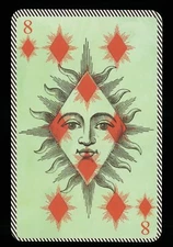 Transformation playing card Christian Lacroix 8 of Diamonds Q70c
