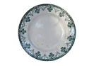 Antique St. Amand France Green Floral Transferware Plate 8.5” Early 1900s Decora