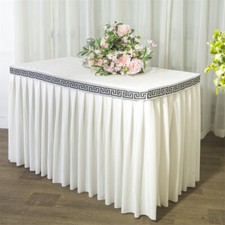 60cm Wide Velvet Tablecloth Office Table Skirt Party Table Cover Rectangle
