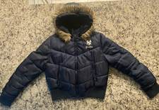 New York Yankees Blue Puff Puffer Jacket Vintage