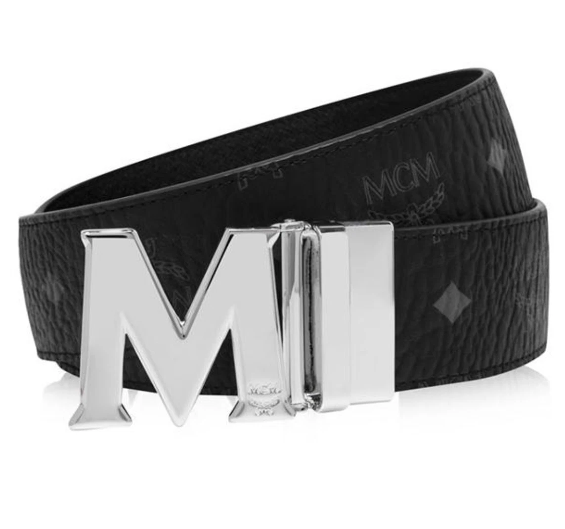 MCM MCM Red & White & Black Reversible Belt