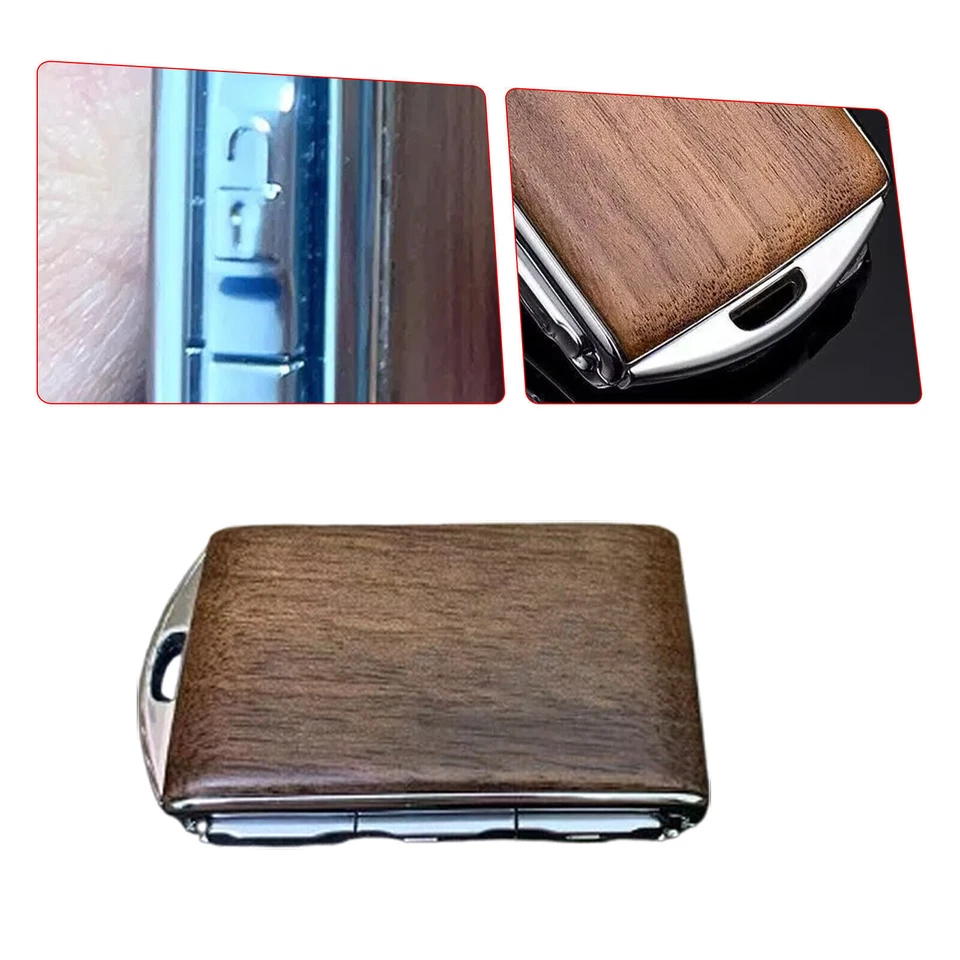 Funda de madera con control remoto para llave para Volvo S60 S90 XC40 XC60 XC90 Foto 4 de 4