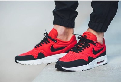 シューズ(男性用) dl18 NIKE AIR MAX ULTRA SE 2016 HOLIDAY Nike Air Max 1 Ultra SE Red Black Sz 9 Men's Running Shoes
