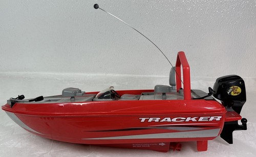 Bass Pro Shops Tracker RC Fishing Boat Catches Real Fish Red Boat ONLY No Remote