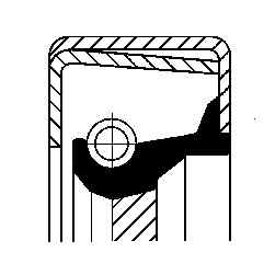 Inlet CORTECO 12014346B Shaft Seal, manual transmission for ALFA ROMEO,FIAT,LANC