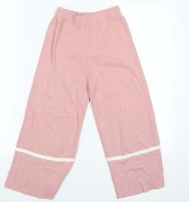 emily and me Girls Pink 100% Polyester Sweatpants Trousers Size 10 Years Regular