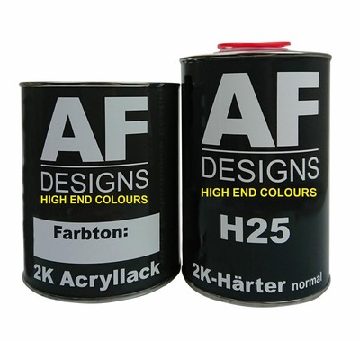 1 Liter 2K Acryl Lack Autolack Set KRAMP DOOSAN ORANGE HOCHGLANZ 2280KR