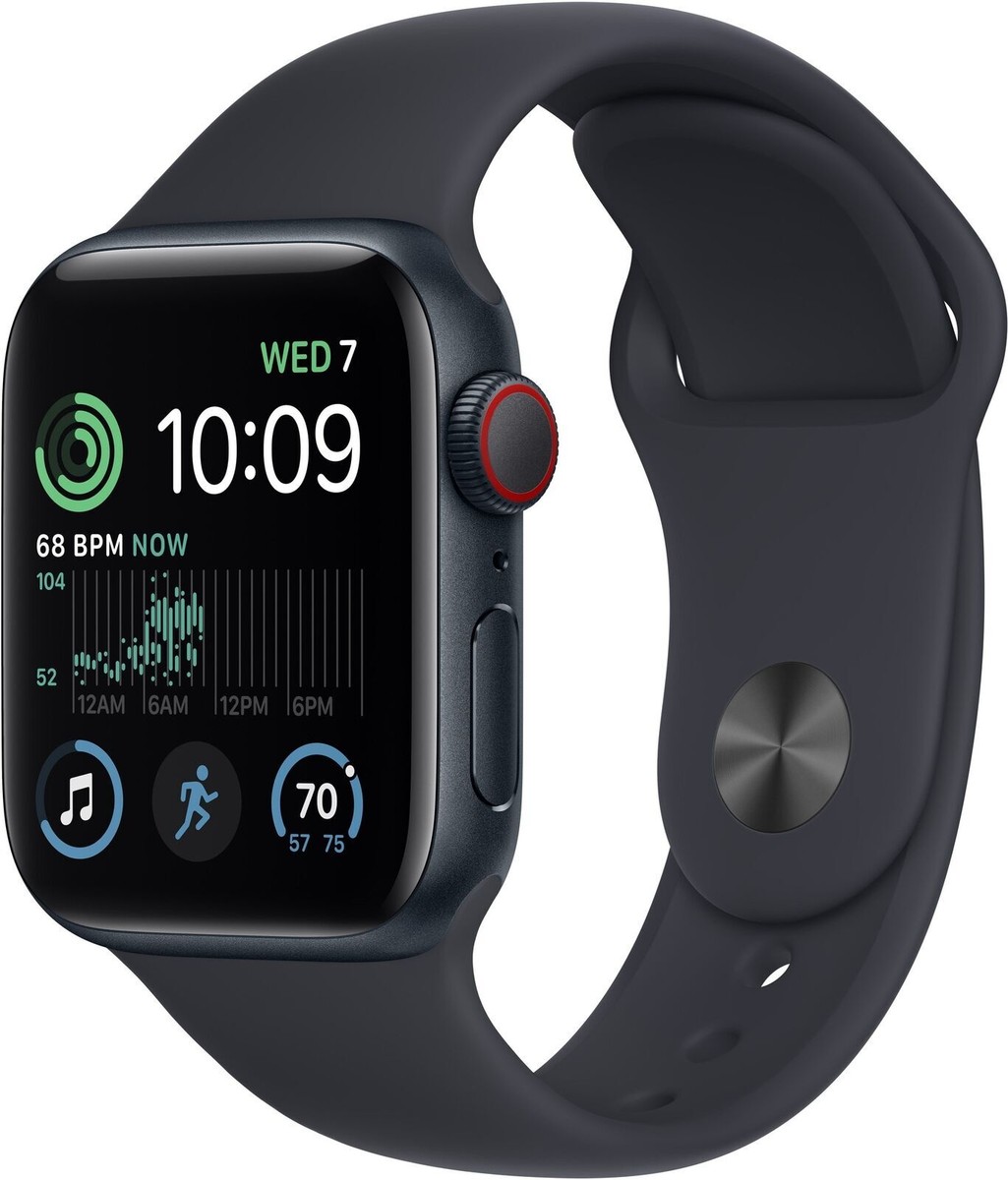 Apple Watch SE 2nd Gen 40mm GPS +LTE Case & Band M/L Latest Model