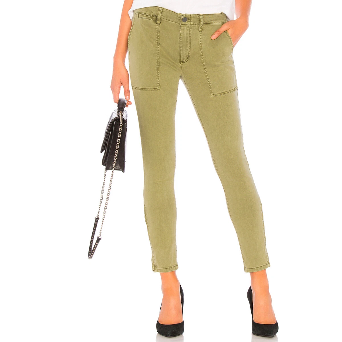 Sanctuary Fast Track Zip Skinny Utility Chino Pants Prosperity