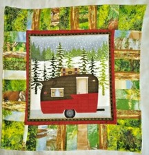 Handmade Quilted Beautiful Table Topper Mat Stitched 10.5 x 10.5