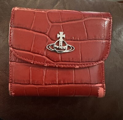 Vivienne Westwood Bifold Wallet Crocodile Red Wallet | eBay