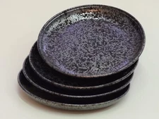 Over and Back Noir Side Plates Set of 4