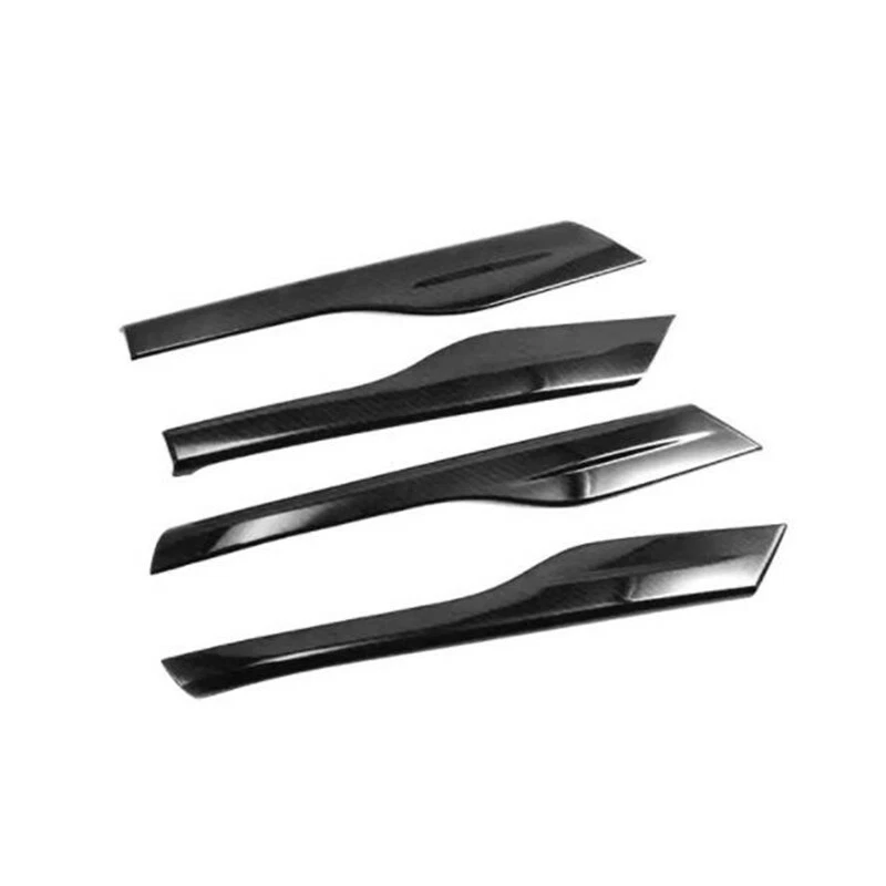 Cubierta de reposabrazos de puerta interior de fibra de carbono para Mitsubishi Outlander 2013-2021 Foto 4 de 4