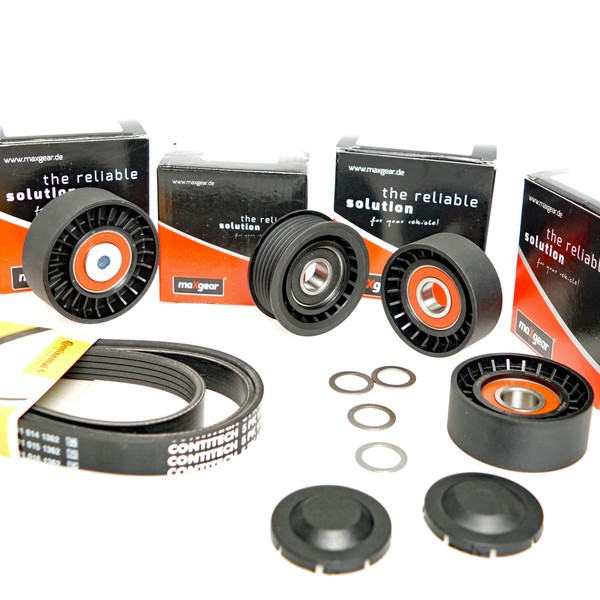 Contitech 6PK2498 Keilrippenriemen + Rolle FüR A4 A5 A6 Q5 Phaeton 2.7 3.0 Klima-image