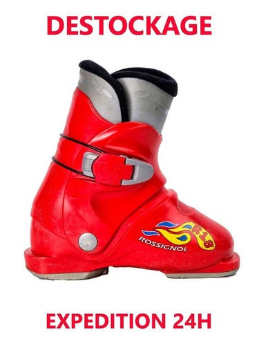 Chaussures de ski Junior Salomon Team 2 et 3 Rouge TR Taille de 18 à 26.5 Mondopoint