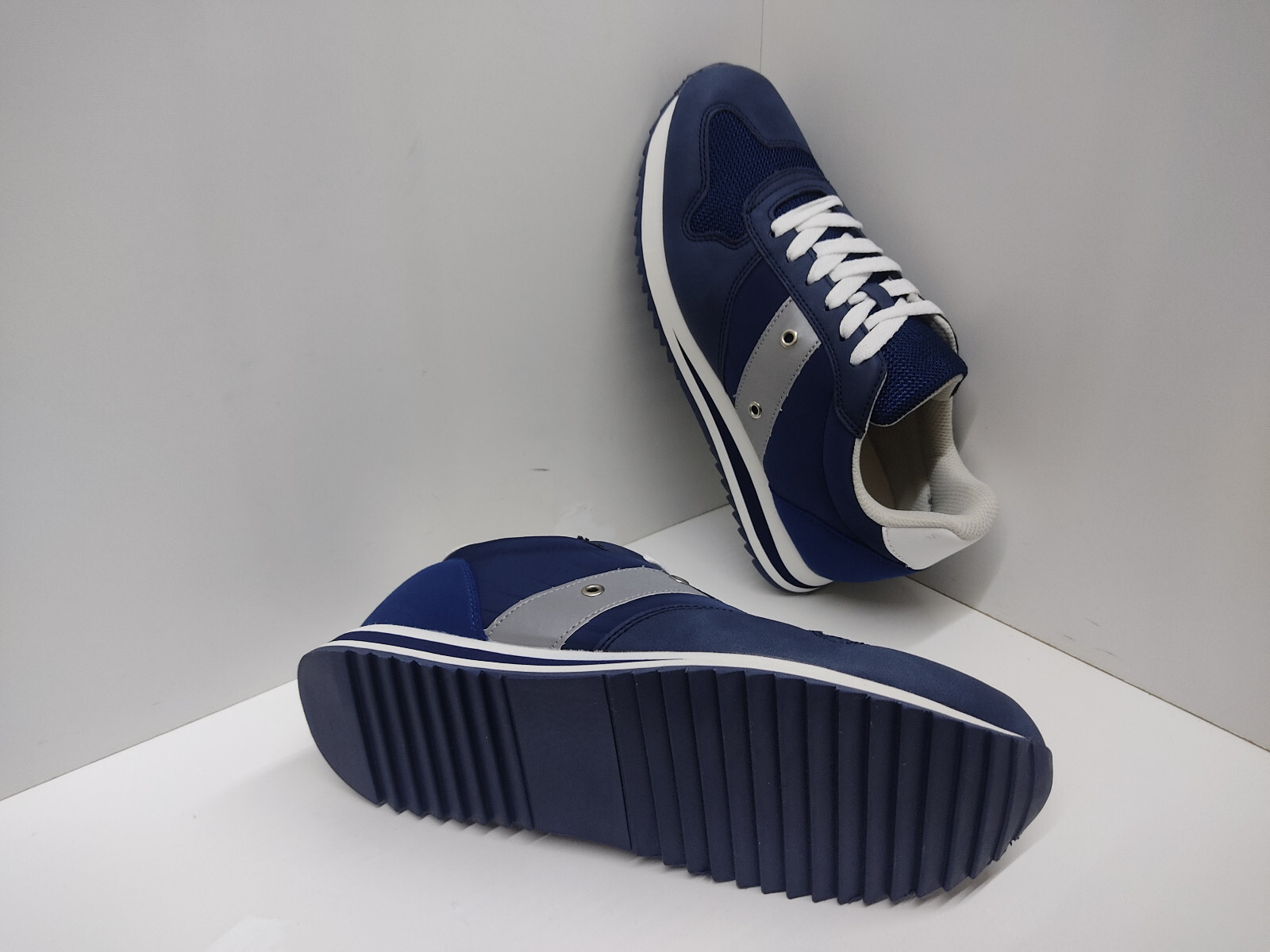 Scarpe Uomo Estive leggere Sneakers modello blauer Casual Sportive Passeggio - Foto 9 di 11