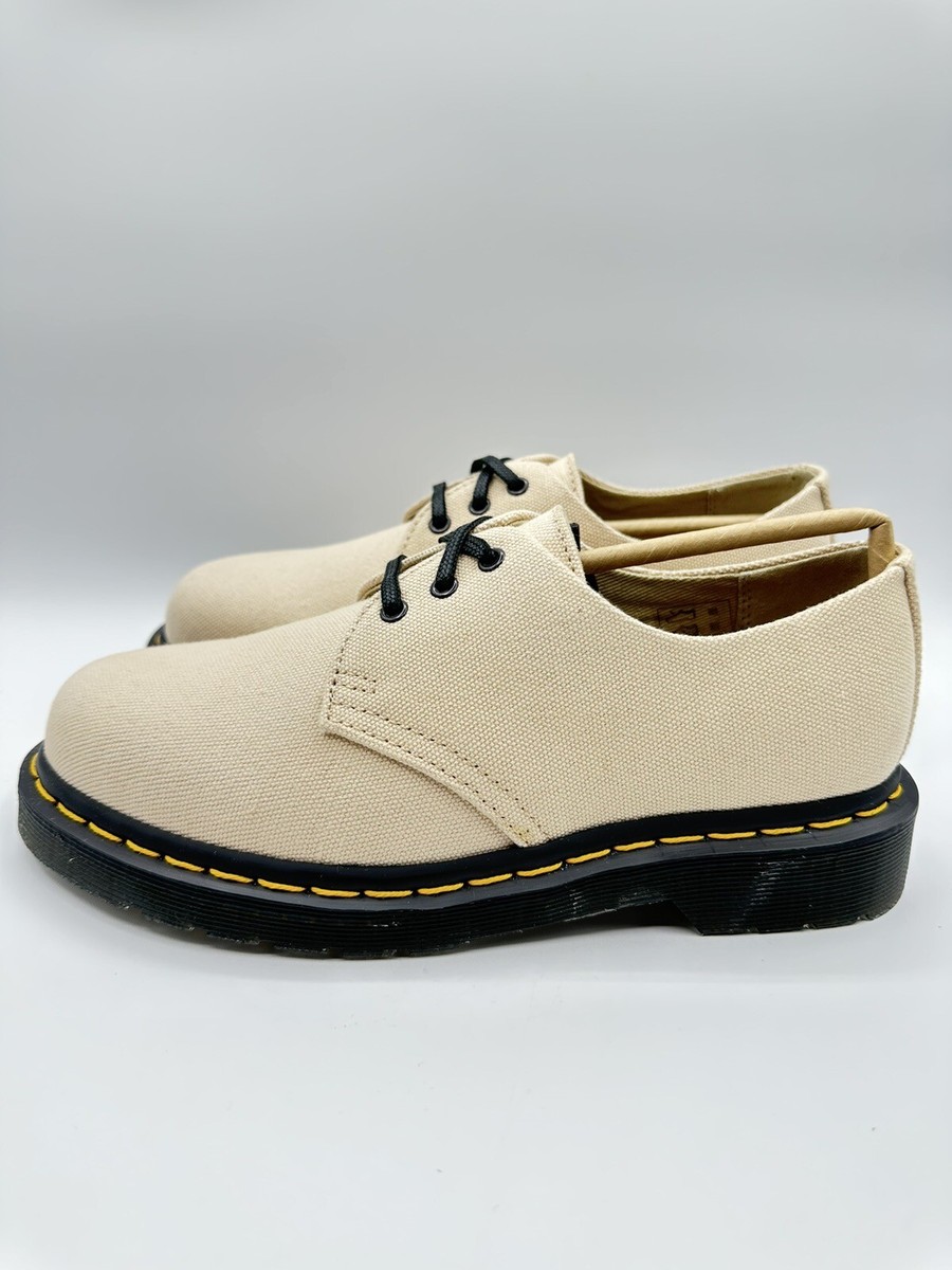 Dr.Martens 1461 NATURAL CANVAS 水色 Dr.Martens 1461 NATURAL