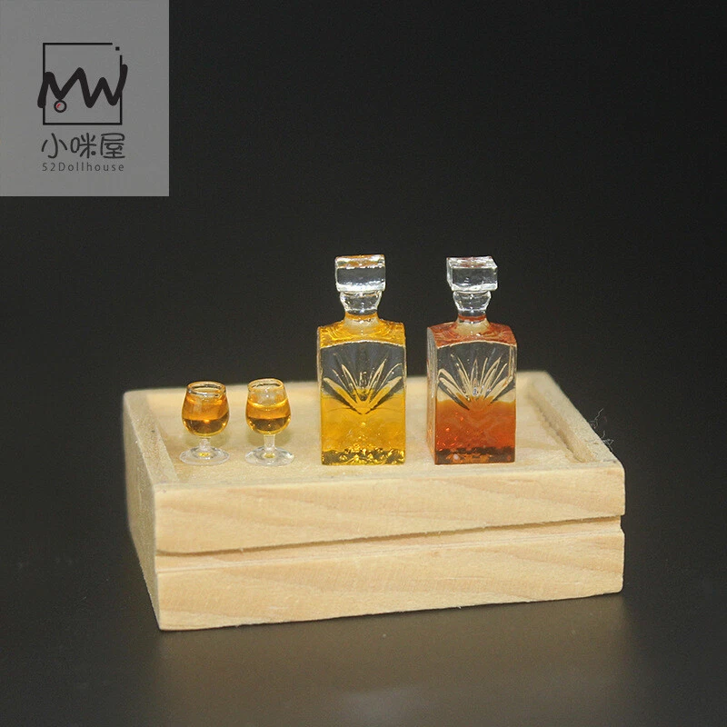 3PCS Dollhouse 1/12 Scale  Wine Bottle Set Kitchen Furniture Miniature Accessori - Image 4 of 4