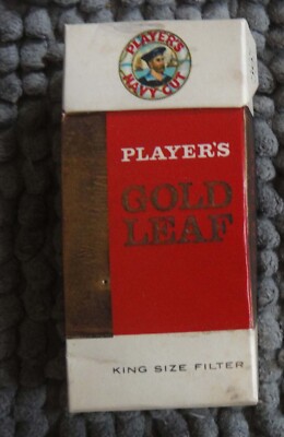 gold leaf tobacco old packaging (Z1) vintage Malaysia John Player Navy Cut GOLD LEAF 10's Empty Cigarettes  pack