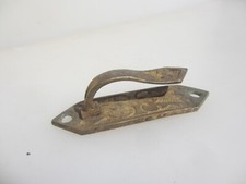 Victorian Brass Blind Tie Back Hook Hanger Bracket Antique Curtain Old Cord x1