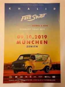 Khalid Konzert Plakat A1 Munchen Zenith 9 10 2019 Ebay