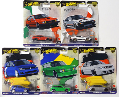 HOT WHEELS PREMIUM CAR CULTURE - WORLD TOUR - 5 CAR SET