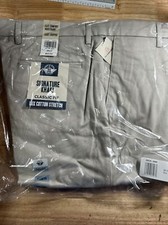 Dockers Men's Signature Lux Cotton Stretch Classic Fit Color Cloud Tan 38x32 NWT