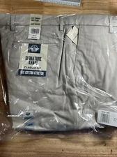 Dockers Men's Signature Lux Cotton Stretch Classic Fit Color Cloud Tan 38x32 NWT