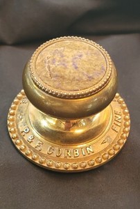 Rare Solid Brass Pin Cushion by P.F. Corbin Fine Builders Hardware GS00563