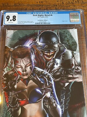 DARK NIGHTS METAL 6 CGC 9.8 GREG HORN 1st HARLEY QUINN WHO LAUGHS