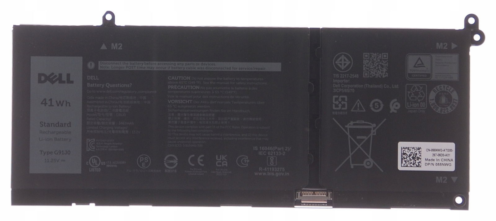 DELL Latitude 3420 G91J0 Battery