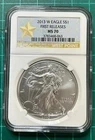 2013-W (Burnished) American Silver Eagle NGC - MS70 EARLY RELEASES