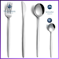 Besteckset 24-Teilig Edelstahl Silber FüR 6 Personen SpüLmaschinenfest