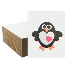 50 Pack 8X10 Inch White Corrugated Cardboard Sheets, Thick Cardboard Filler I...