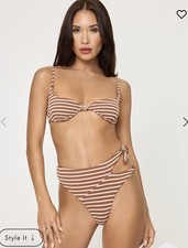 L*Space Tulip Bikini Top Brown Sugar