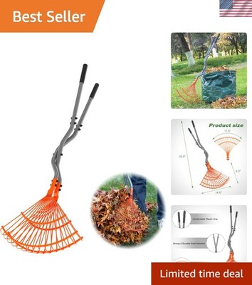 Multi-Purpose Leaf Grabber Rake - Lightweight & Durable for Effortless Gardening