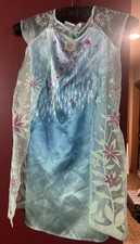 Disney Frozen Elsa Costume Dress Girls Sz 4 6X Jakks Pacific Dress Up, Halloween